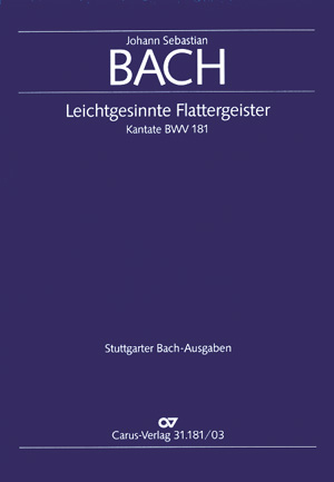 Leichtgesinnte Flattergeister (Klavierauszug) - Johann Sebastian Bach