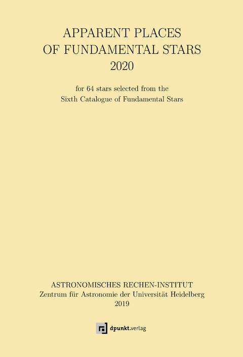 Apparent Places of Fundamental Stars (APFS) 2020 - 