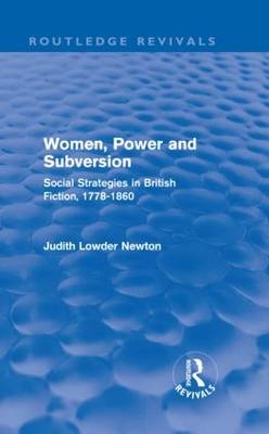 Women, Power and Subversion (Routledge Revivals) -  Judith Lowder Newton