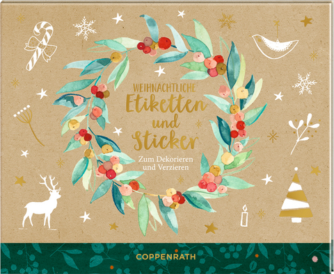 Stickerbuch - Weihnachtliche Etiketten und Sticker