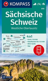 KOMPASS Wanderkarte Sächsische Schweiz, Westliche Oberlausitz - KOMPASS-Karten GmbH