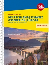 Falk Straßenatlas Deutschland, Schweiz, Österreich, Europa 2021/2022 1 : 300 000 - 