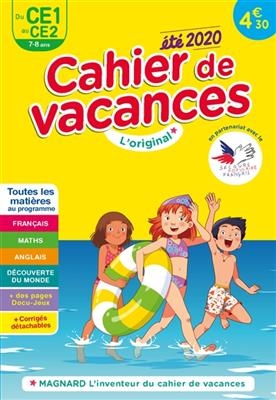 Cahier de vacances du CE1 au CE2, 7-8 ans : toutes les matières au programme : été 2020 - Christian Redouté