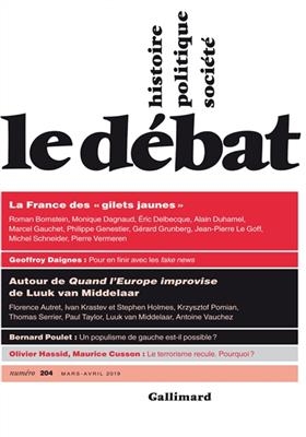 Débat (Le), n° 204. La France des "gilets jaunes" -  Revue