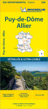 Allier  Puy-de-De - Michelin Local Map 326 - Michelin