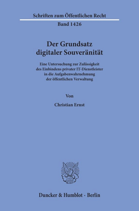 Der Grundsatz digitaler Souveränität. - Christian Ernst