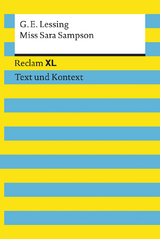 Miss Sara Sampson. Textausgabe mit Kommentar und Materialien - Gotthold Ephraim Lessing