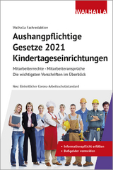 Aushangpflichtige Gesetze 2021 Kindertageseinrichtungen -  Walhalla Fachredaktion