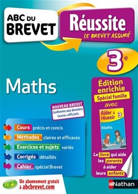 Maths 3e : nouveau brevet - Carole Feugère, Gilles Mora