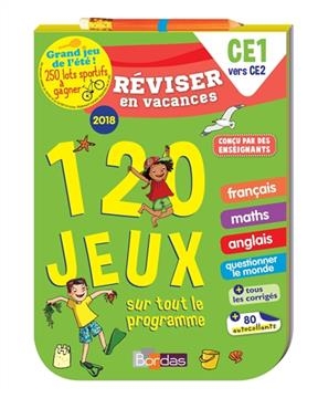 Réviser en vacances, CE1 vers CE2 : 120 jeux sur tout le programme - Cécile Laugier, Michèle Pointeau