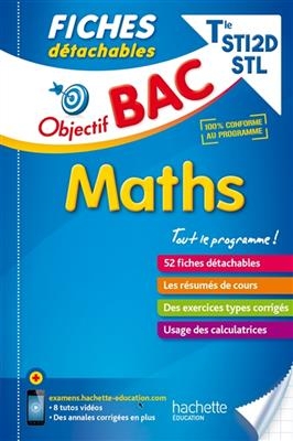 Maths terminale STI2D, STL : 52 fiches détachables - Bernard Blanc, Denise Blanc