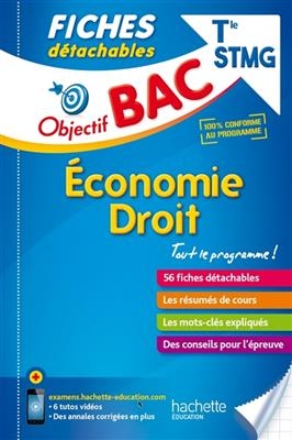 Economie, droit terminale STMG : 56 fiches détachables - Jean-Pierre Broutin