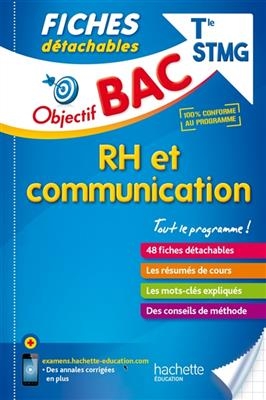 RH et communication terminale STMG : 48 fiches détachables - Carine Courtès-Lapeyrat