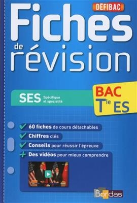 SES spécifique et spécialité, bac terminale ES : fiches de révision