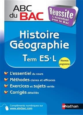 Histoire-géographie terminale ES, L : nouveau programme