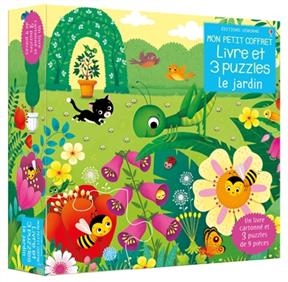 Le jardin : mon petit coffret livre et 3 puzzles - Sam Taplin, Frederica Iossa