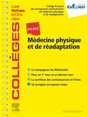 Fiches médecine physique et de réadaptation