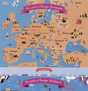 Ma carte d'Europe Montessori