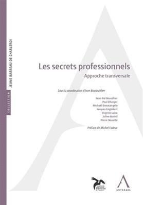 Les secrets professionnels : approche transversale -  Collectif