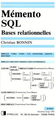 Mémento SQL : bases relationnelles - Christian (1940-....) Bonnin