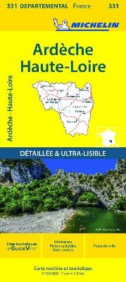 Ardeche, Haute-Loire - Michelin Local Map 331 -  Michelin