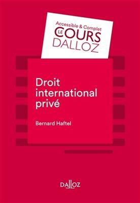 Droit international privé, 2018 - Bernard Haftel