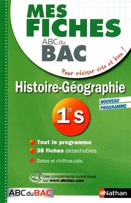 Histoire géographie 1re S : nouveau programme