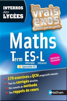 Maths, terminale ES spécifique, L spécialité : + spécialité ES - Bénédicte Buraux-Bourgeois, Marc Tenti