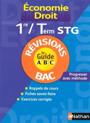 Economie-droit, terminale STG