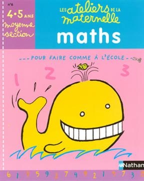 Maths, moyenne section 4-5 ans : pour faire comme à l'école - Huguette Chauvet