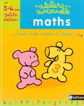 Maths, petite section 3-4 ans : pour faire comme à l'école - Huguette Chauvet