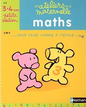 Maths, petite section 3-4 ans : pour faire comme à l'école - Huguette Chauvet, Laurent Richard