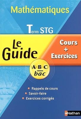 Mathématiques : terminale STG