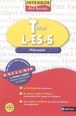 Philosophie terminales L, ES, S : les vraies copies des lycées : conforme au nouveau programme 2003 - Yolaine Polirsztok, Nathalie Nieuviarts