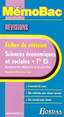 Sciences économiques et sociales, Terminale ES : enseignements obligatoire et de spécialité - Victoire Patouillard