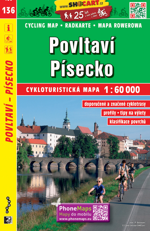 Povltaví, Písecko / Moldauland, Pisek (Radkarte 1:60.000)