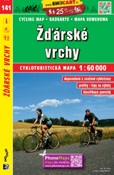 Žďárské vrchy / Saarer Höhen (Radkarte 1:60.000)