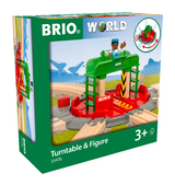 BRIO 33476 Lok-Drehscheibe mit Kontrollbrücke
