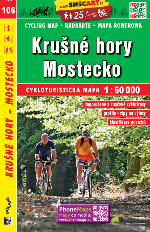 Krušné hory, Mostecko / Erzgebirge, Brüx (Radkarte 1:60.000)