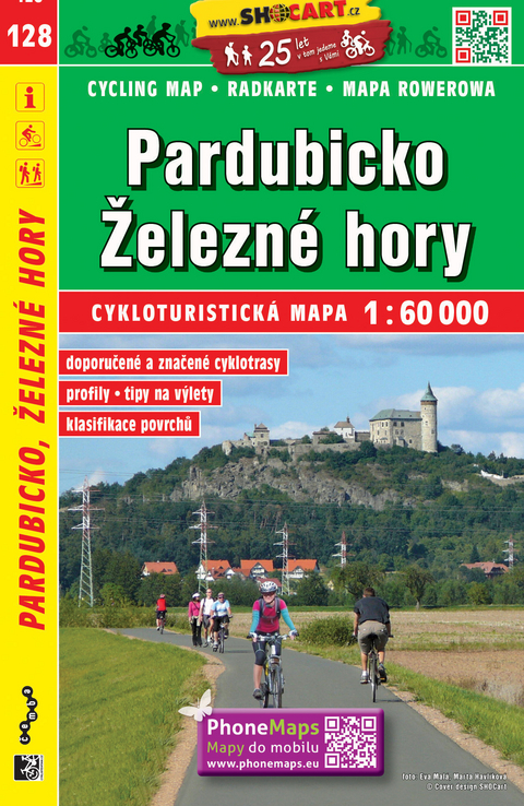 Pardubicko, Železné hory / Pardubitz, Eisengebirge (Radkarte 1:60.000)