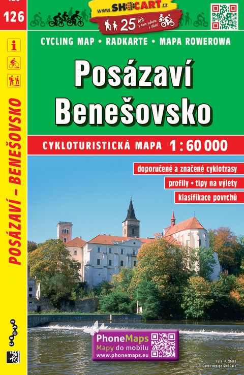 Posázáví, Benešovsko / Sasau, Beneschau (Radkarte 1:60.000)