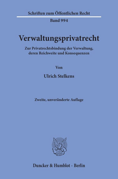 Verwaltungsprivatrecht. - Ulrich Stelkens