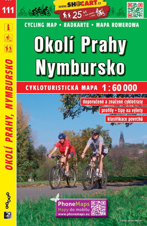 Okolí Prahy, Nymbursko / Prag Umgebung, Nimburg (Radkarte 1:60.000)