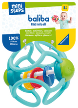 Ravensburger ministeps 4152 baliba Rasselball - Flexibler Greifling, Beißring und Babyrassel - Baby Spielzeug ab 3 Monate - türkis