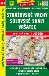 Strážovské vrchy, Súľovské skály, Vršatec / Rajetzer Berge, Súľov Felsen, Vršatec (Wander - Radkarte 1:40.000)