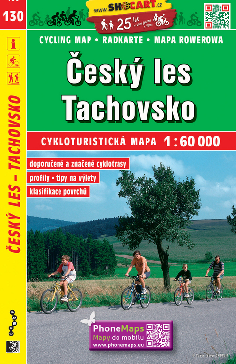 Český les, Tachovsko / Oberpfälzer Wald, Tachau (Radkarte 1:60.000)