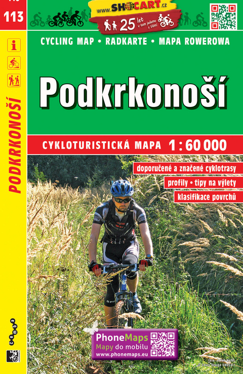 Podkrkonoší / Riesengebirge-Vorland (Radkarte 1:60.000)