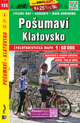 Pošumaví, Klatovsko / Böhmerwald-Vorgebirge, Klattau (Radkarte 1:60.000)
