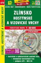 Zlínsko, Hostýnské a Vizovické vrchy / Zlin, Hosteiner und Wisowitzer Berge (Wander - Radkarte 1:40.000)