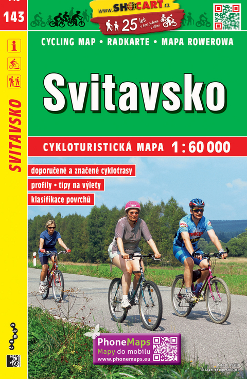 Svitavsko / Zwittau (Radkarte 1:60.000)